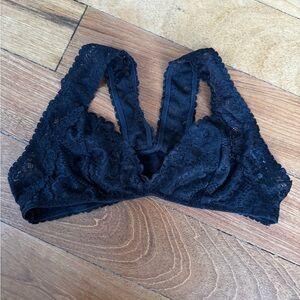 Free People Black Lace Bralette
